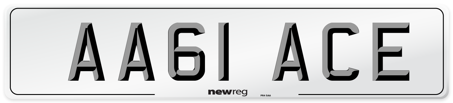 AA61 ACE Number Plate from New Reg